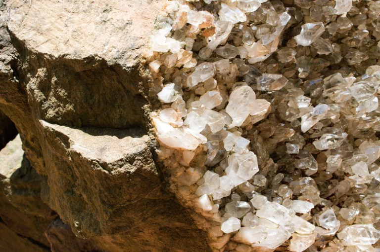 Quartz on the grounds