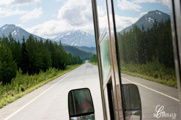 Hanging out the window on the Richardson Hwy