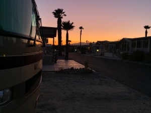 Sunset views from Desert Hot Springs, CA