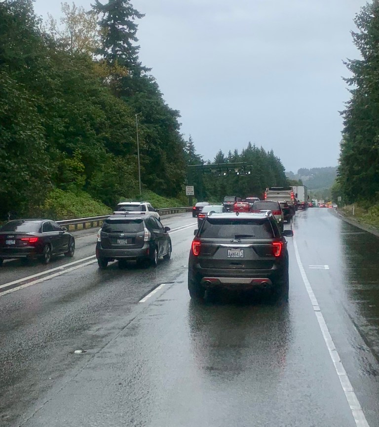 Sitting in Seattle traffic